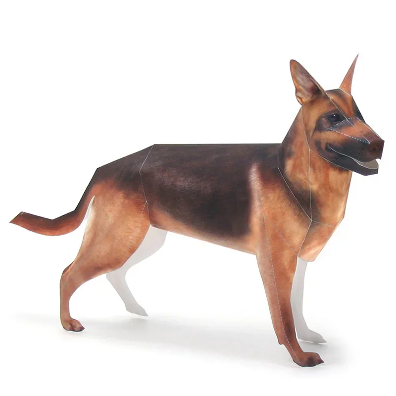 Art Craft Cardboard - Pastore tedesco Cane Origami Arte Pet