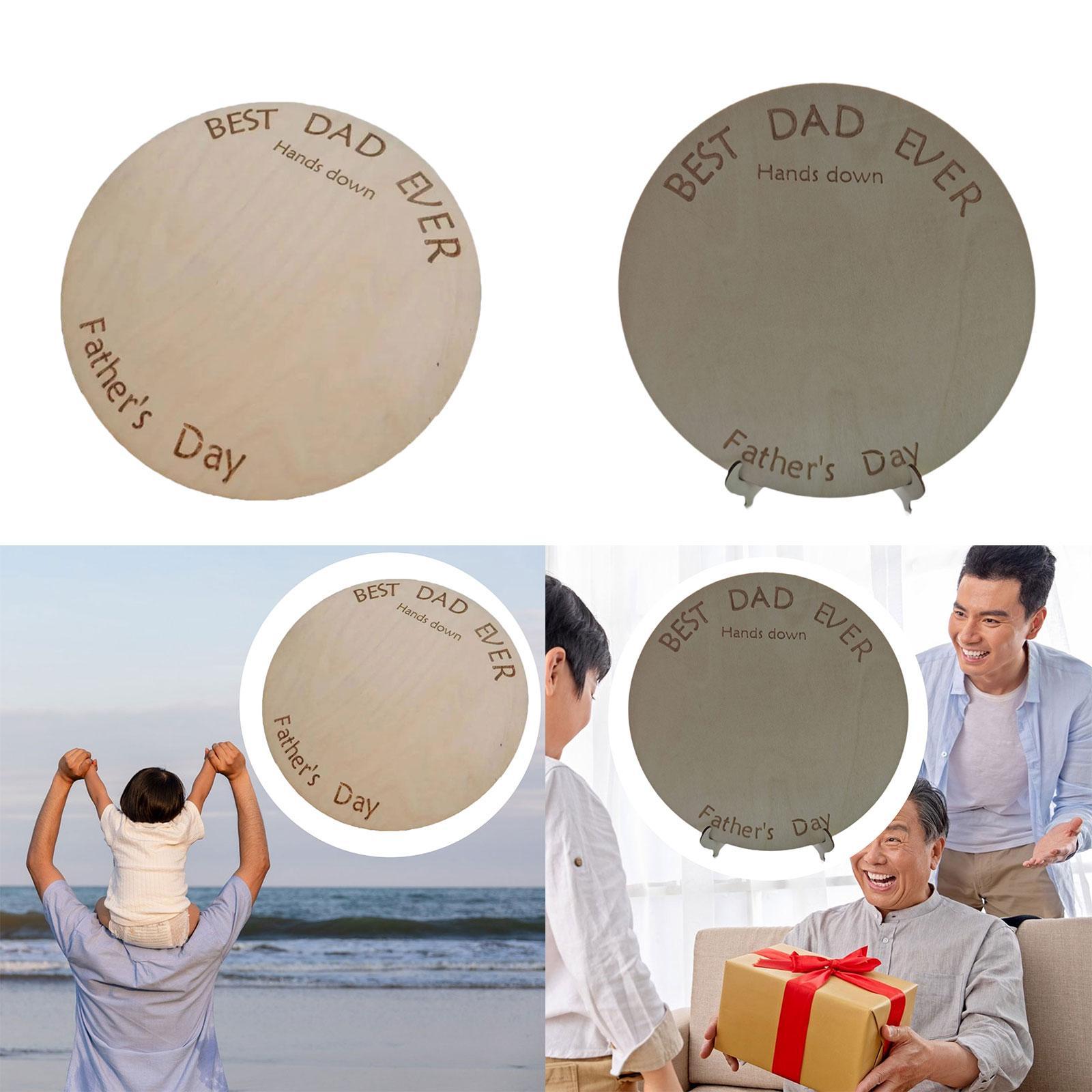 Art And Craft For Father'S Day - Targa in legno con stampa a