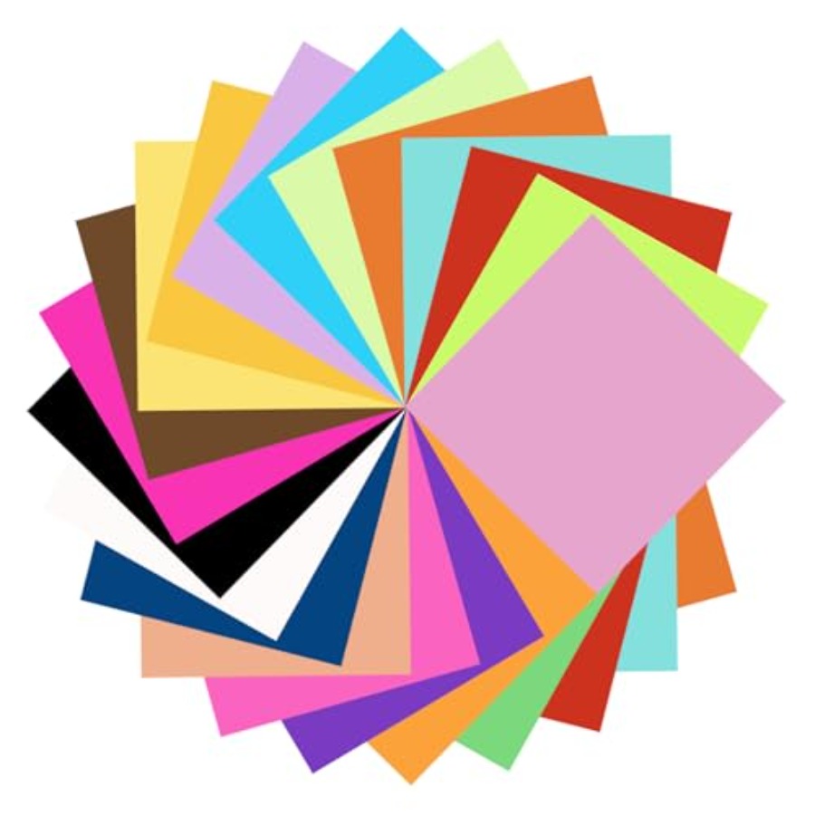 Art Craft With Paper - Carta per Origami, 20 Colori, Carta