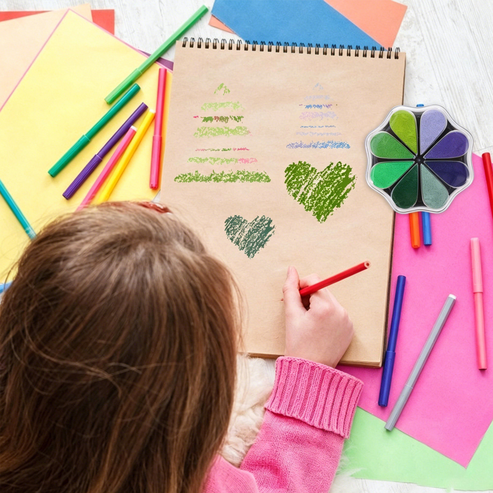 Tampone d'inchiostro colorato  - Art And Craft For Nursery recensione e prezzo