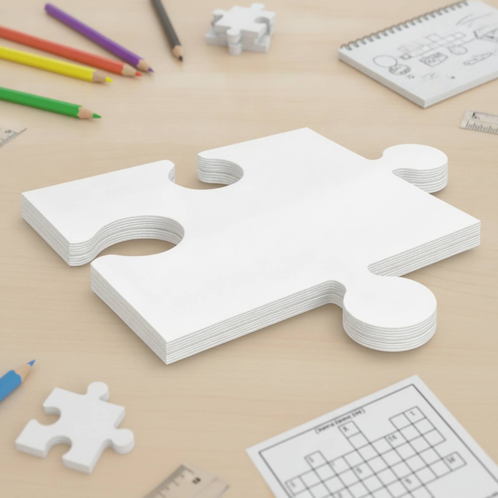 24 Pezzi Puzzle in Cartone Bia - Art Craft Cardboard recensione e prezzo