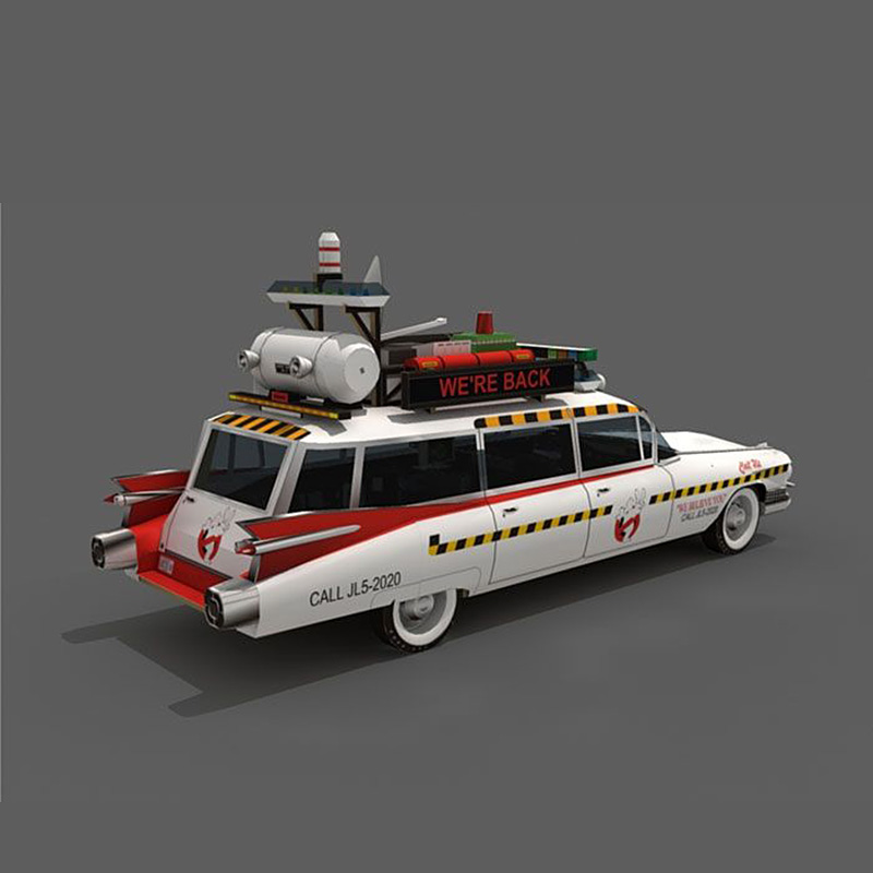Ghostbusters Ecto-1A auto 1:20 - Art Craft Cardboard recensione e prezzo