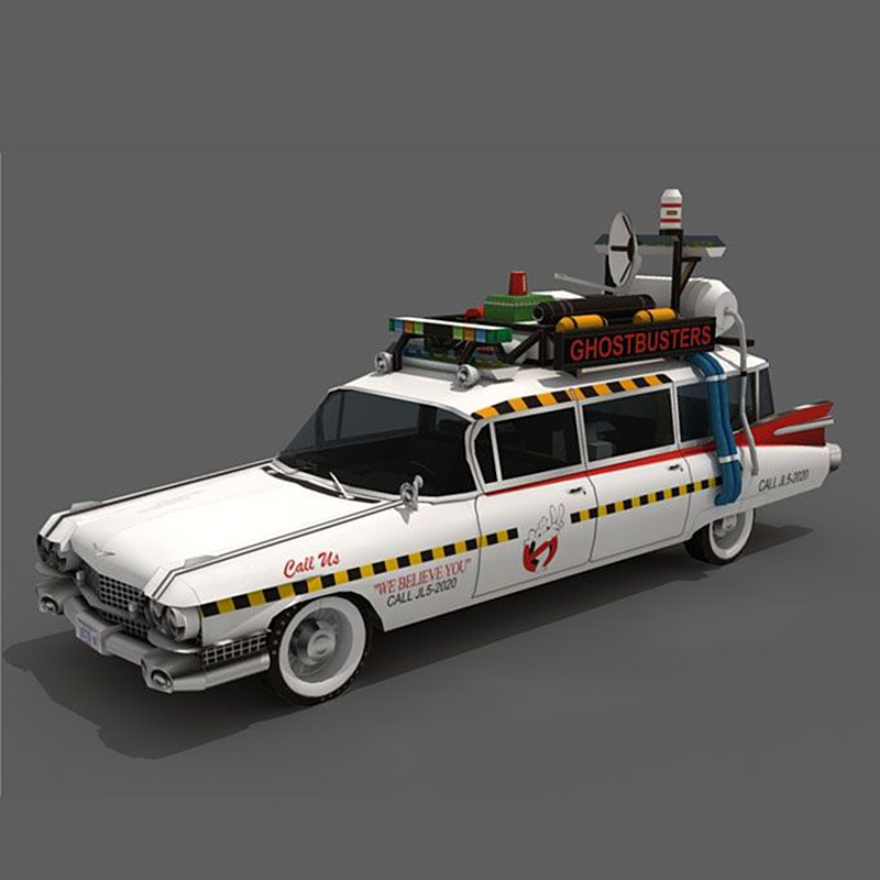 Ghostbusters Ecto-1A auto 1:20 - Art Craft Cardboard recensione e prezzo